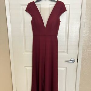 Jenny Yoo Anthropology Merlot dress